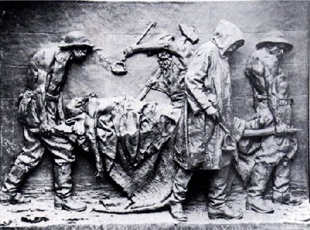 Bassorilievo in bronzo di Vincenzo Vela “Vittime del lavoro” - 1883