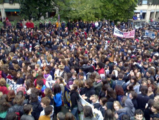 la manifestazione a Milano