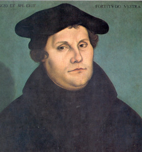 Dipinto raffigurante Martin Lutero