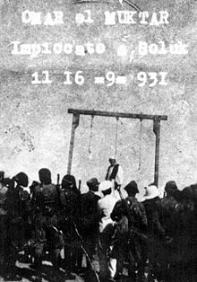 L'impiccagione di Omar al Muktar a Soluk
il 16 settembre 1931