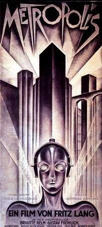 Locandina di 'Metropolis', libro e film del 1926