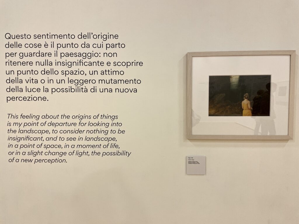 Frase sull'origine e il paesaggio - quadro sulla destra