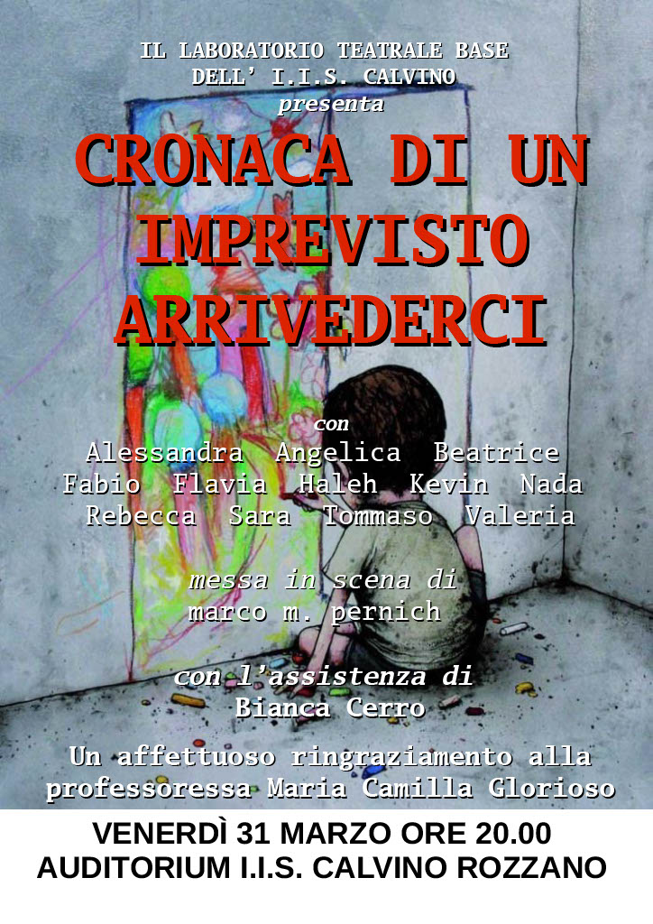 Cronaca di un imprevisto arrivederci - locandina