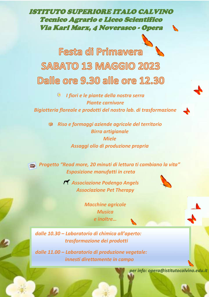 Locandina festa Primavera 2023