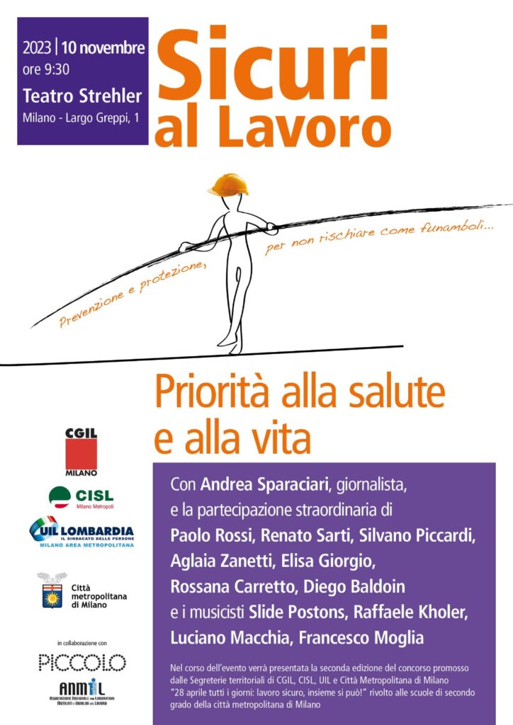 Iniziativa sindacati sulla sicurezza sul lavoro