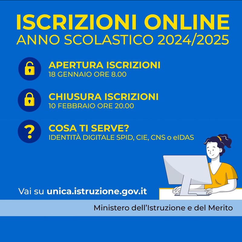 Scadenze iscrizioni on line 2024-2025